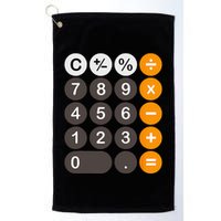 Retro Calculator Buttons Simple Halloween Costume Golf Towel
