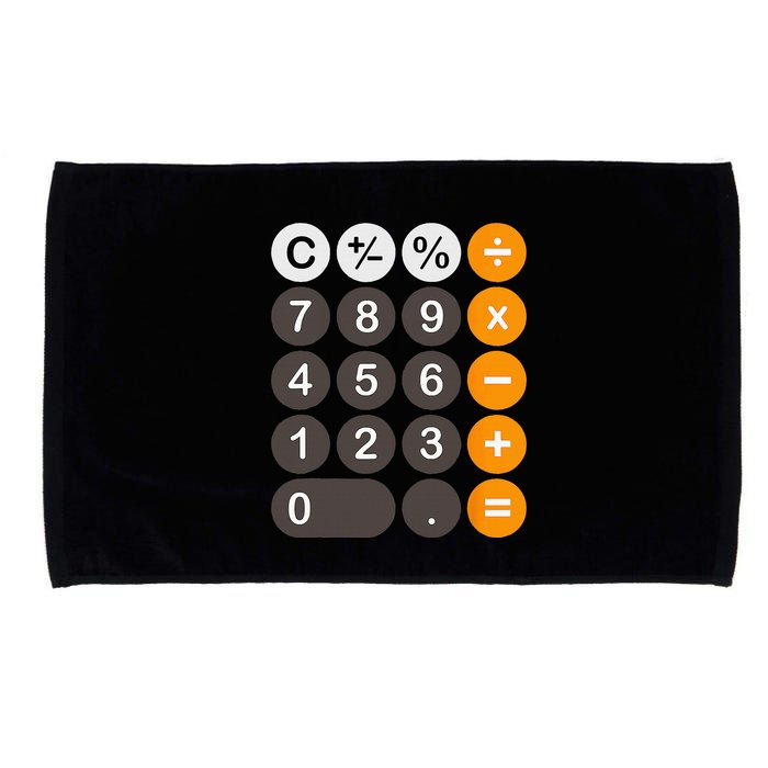 Retro Calculator Buttons Simple Halloween Costume Microfiber Hand Towel