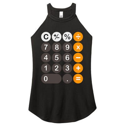 Retro Calculator Buttons Simple Halloween Costume Women's Perfect Tri Rocker Tank