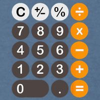 Retro Calculator Buttons Simple Halloween Costume Garment-Dyed Sweatshirt