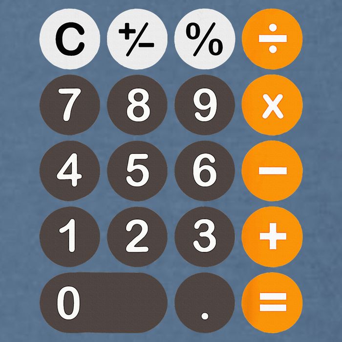 Retro Calculator Buttons Simple Halloween Costume Garment-Dyed Sweatshirt