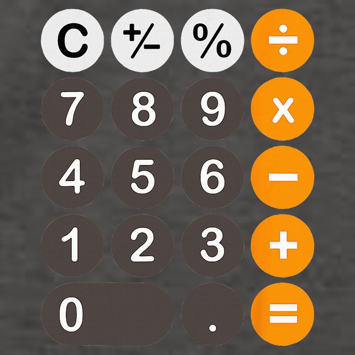 Retro Calculator Buttons Simple Halloween Costume Vector Backpack