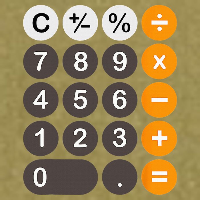 Retro Calculator Buttons Simple Halloween Costume Garment-Dyed Women's Muscle Tee