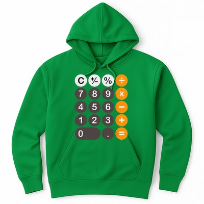 Retro Calculator Buttons Simple Halloween Costume Hoodie