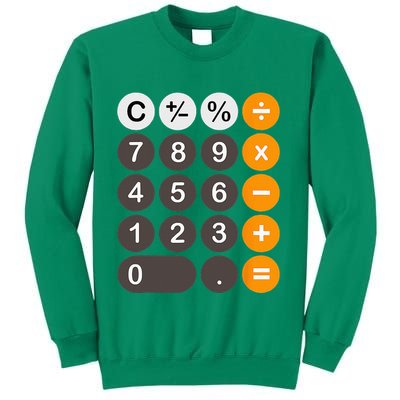 Retro Calculator Buttons Simple Halloween Costume Sweatshirt