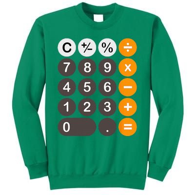 Retro Calculator Buttons Simple Halloween Costume Sweatshirt