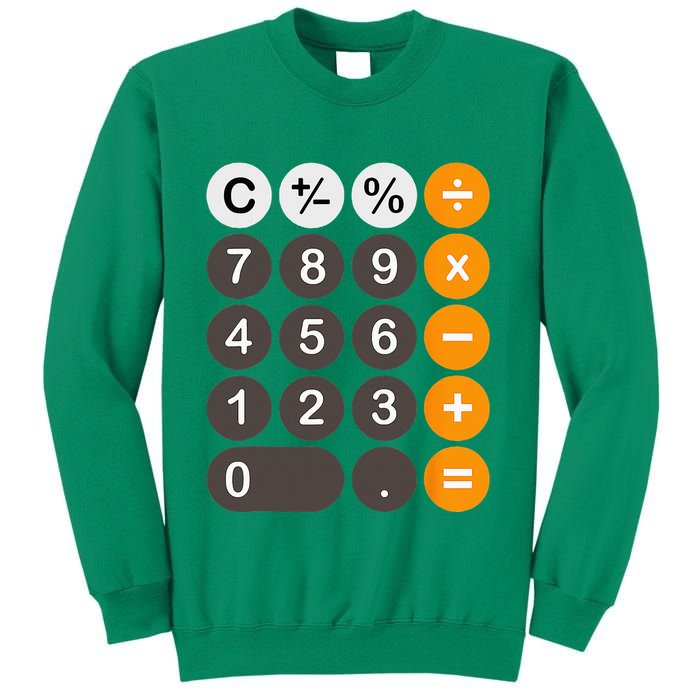 Retro Calculator Buttons Simple Halloween Costume Sweatshirt