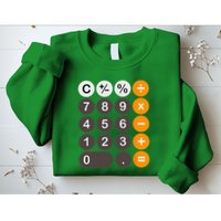 Retro Calculator Buttons Simple Halloween Costume Sweatshirt