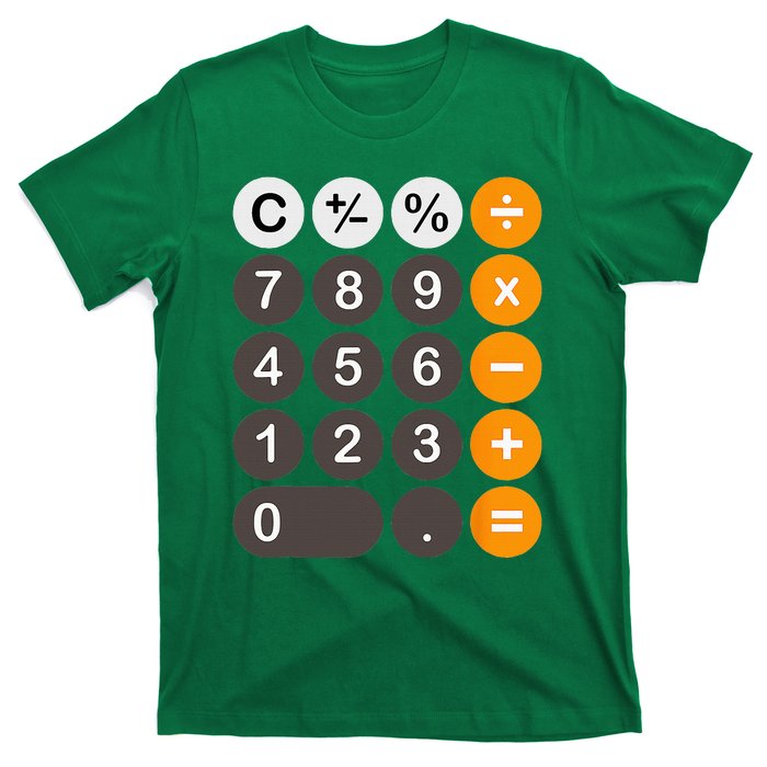 Retro Calculator Buttons Simple Halloween Costume T-Shirt