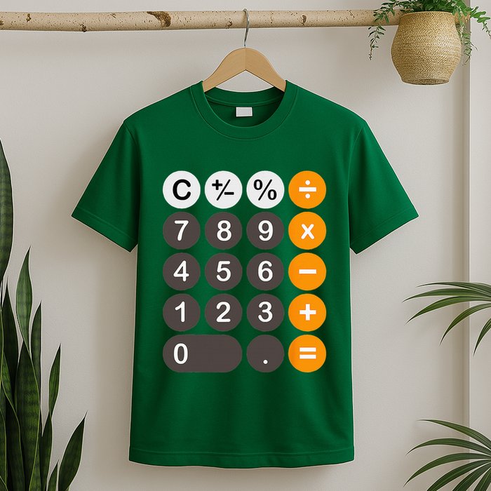 Retro Calculator Buttons Simple Halloween Costume T-Shirt