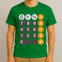 Retro Calculator Buttons Simple Halloween Costume T-Shirt