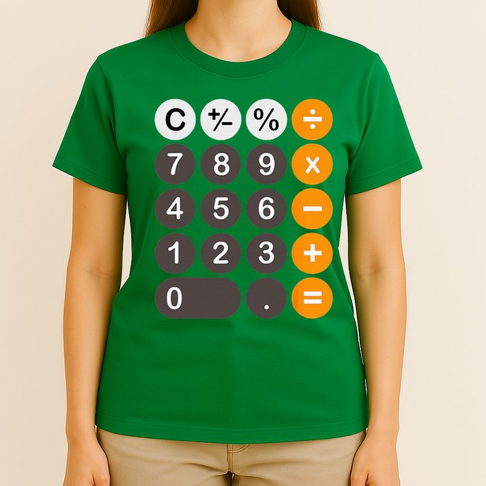 Retro Calculator Buttons Simple Halloween Costume T-Shirt