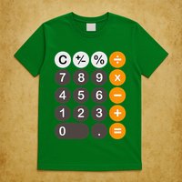 Retro Calculator Buttons Simple Halloween Costume T-Shirt