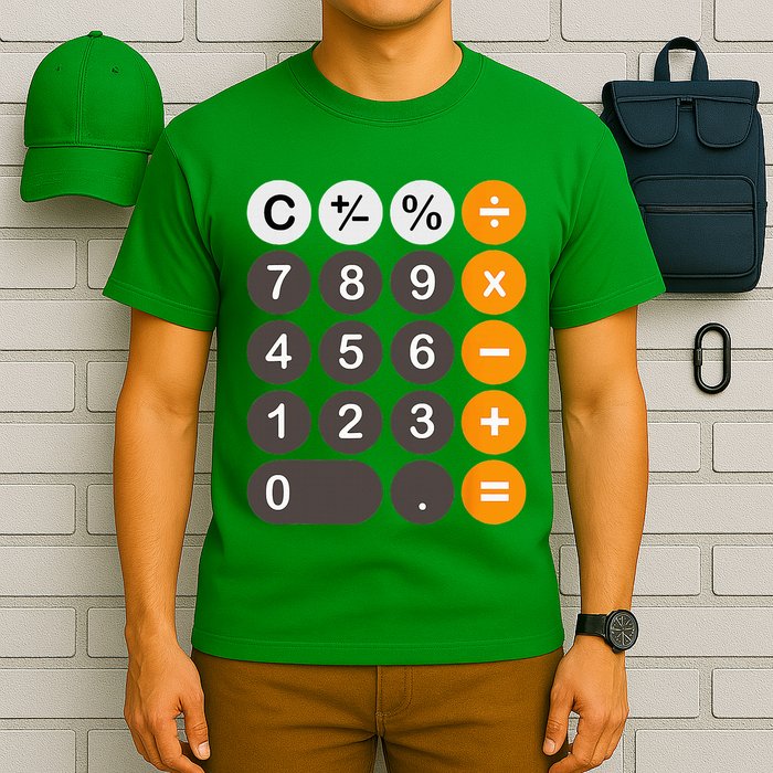 Retro Calculator Buttons Simple Halloween Costume T-Shirt