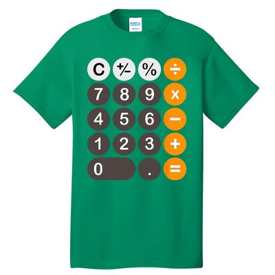 Retro Calculator Buttons Simple Halloween Costume Tall T-Shirt