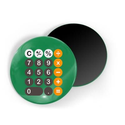 Retro Calculator Buttons Simple Halloween Costume Magnet