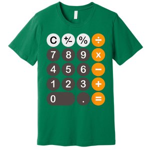 Retro Calculator Buttons Simple Halloween Costume Premium T-Shirt