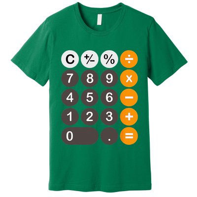 Retro Calculator Buttons Simple Halloween Costume Premium T-Shirt