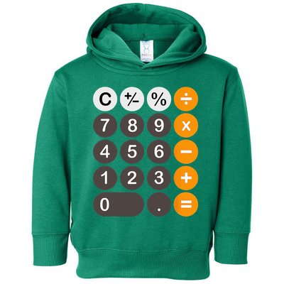 Retro Calculator Buttons Simple Halloween Costume Toddler Hoodie