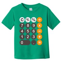 Retro Calculator Buttons Simple Halloween Costume Toddler T-Shirt