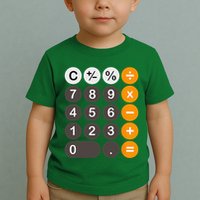 Retro Calculator Buttons Simple Halloween Costume Toddler T-Shirt
