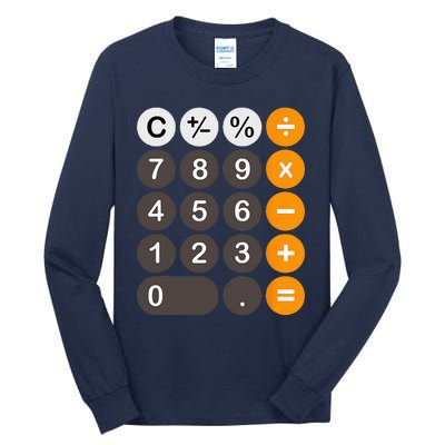 Retro Calculator Buttons Simple Halloween Costume Tall Long Sleeve T-Shirt