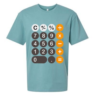 Retro Calculator Buttons Simple Halloween Costume Sueded Cloud Jersey T-Shirt