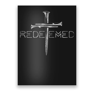 Redeemed Christian Bible Verse Cross Follower Christian Poster