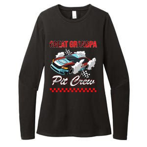 Race Car Birthday Party Racing Family Great Grandpa Pit Crew Womens CVC Long Sleeve Shirt