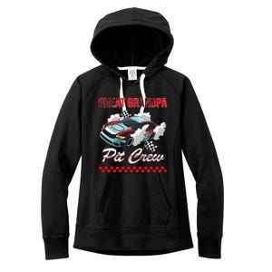 Race Car Birthday Party Racing Family Great Grandpa Pit Crew Women's Fleece Hoodie