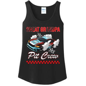 Race Car Birthday Party Racing Family Great Grandpa Pit Crew Ladies Essential Tank