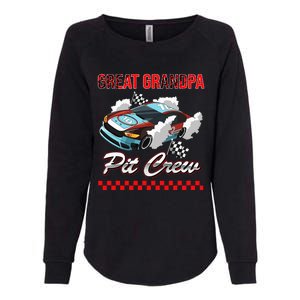 Race Car Birthday Party Racing Family Great Grandpa Pit Crew Womens California Wash Sweatshirt