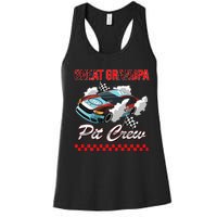 Race Car Birthday Party Racing Family Great Grandpa Pit Crew Women's Racerback Tank