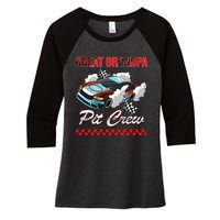 Race Car Birthday Party Racing Family Great Grandpa Pit Crew Women's Tri-Blend 3/4-Sleeve Raglan Shirt