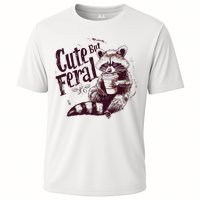Raccoon Cute But Feral Cooling Performance Crew T-Shirt