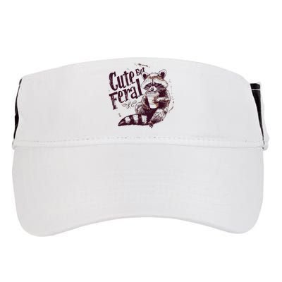 Raccoon Cute But Feral Adult Drive Performance Visor