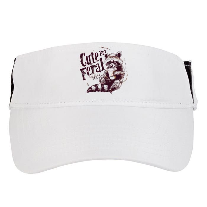 Raccoon Cute But Feral Adult Drive Performance Visor