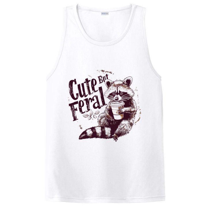 Raccoon Cute But Feral PosiCharge Competitor Tank
