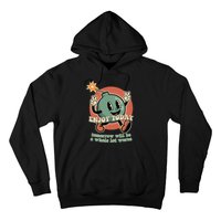 Retro Cartoon Bomb Nihilism Classic Fit Crew Neck Short Sleeve Black Hoodie