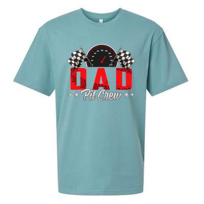 Race Car Birthday Party Racing Family Dad Pit Crew Sueded Cloud Jersey T-Shirt