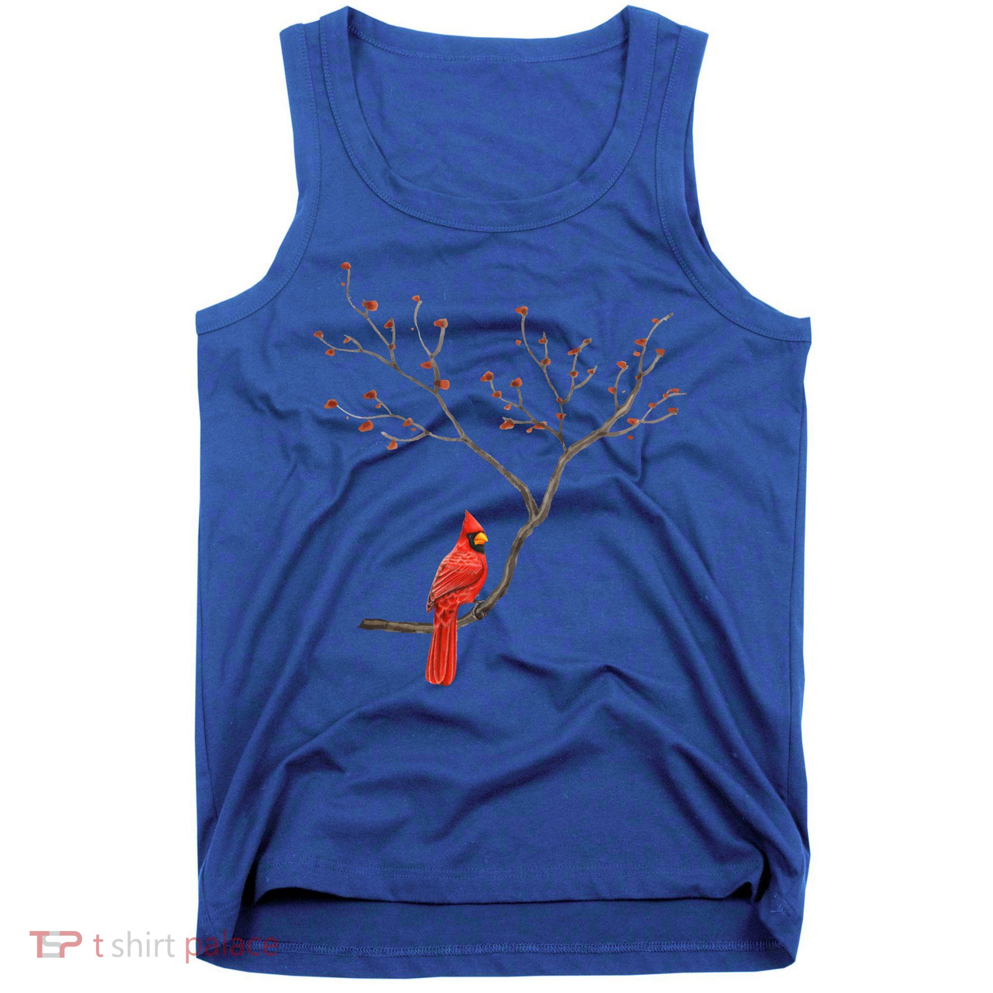 Red Cardinal Bird Lovers Birdwatching Birding Vintage Gift Tank Top