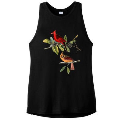 Red Cardinal Bird Male Female Gift For Cardinal Bird Lovers Gift Ladies PosiCharge Tri-Blend Wicking Tank