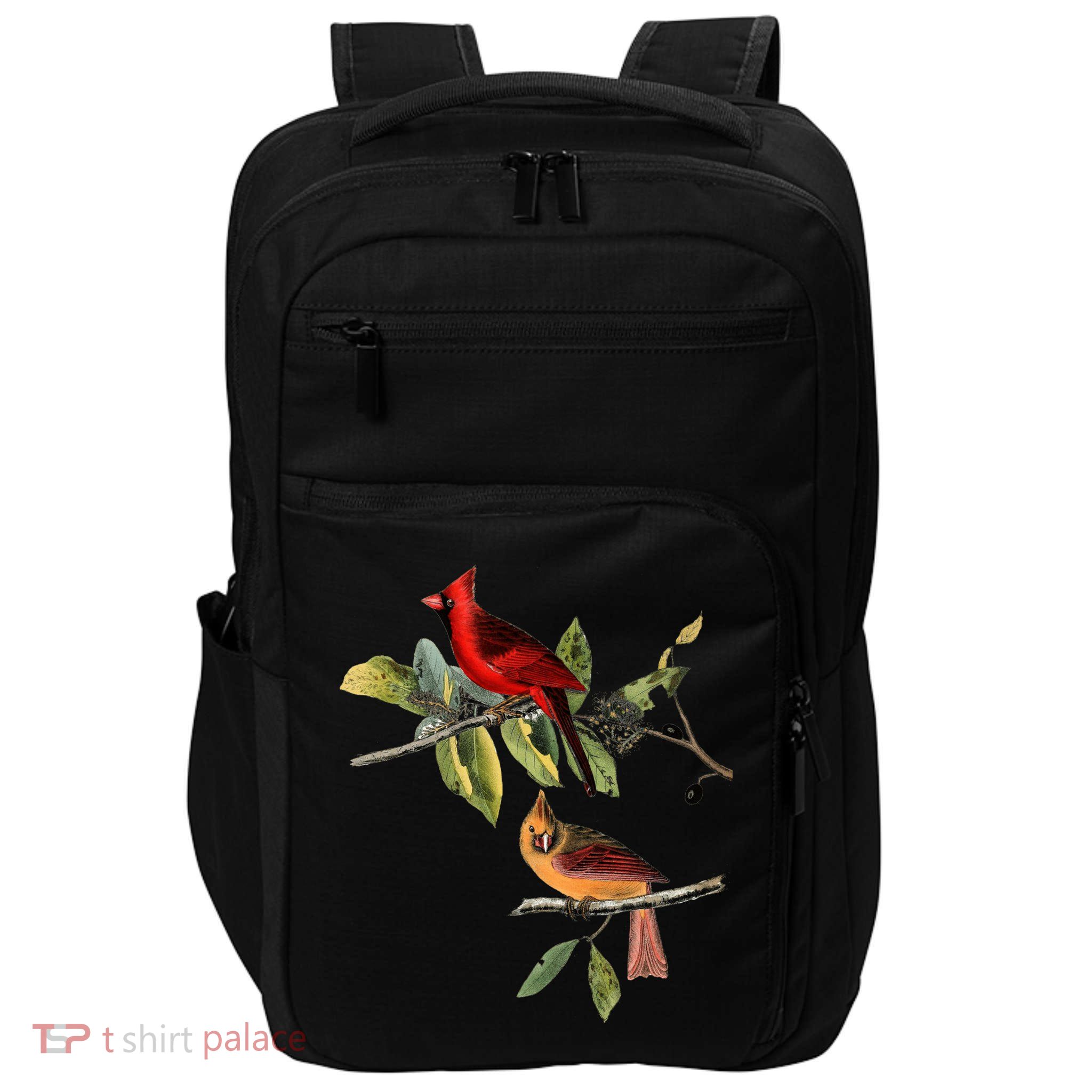 Red Cardinal Bird Male Female Gift For Cardinal Bird Lovers Gift Impact Tech Backpack