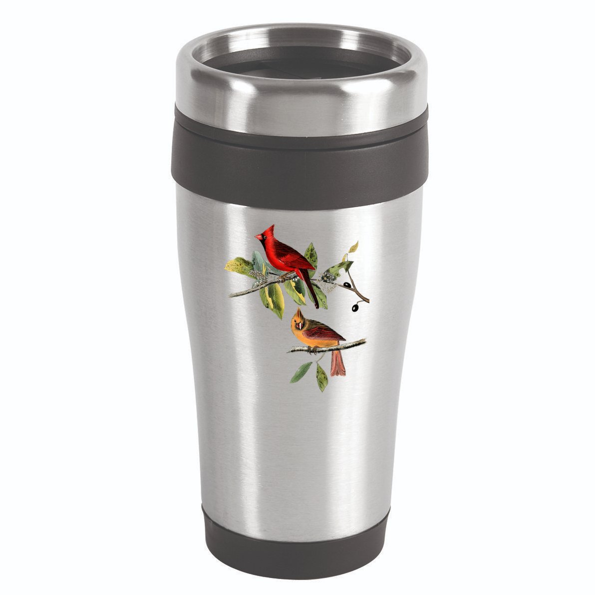 Red Cardinal Bird Male Female Gift For Cardinal Bird Lovers Gift 16oz Travel Tumbler