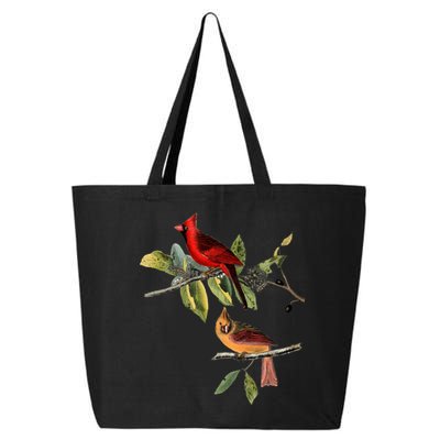Red Cardinal Bird Male Female Gift For Cardinal Bird Lovers Gift 25L Jumbo Tote