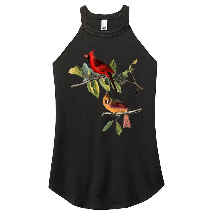 Red Cardinal Bird Male Female Gift For Cardinal Bird Lovers Gift Women's Perfect Tri Rocker Tank
