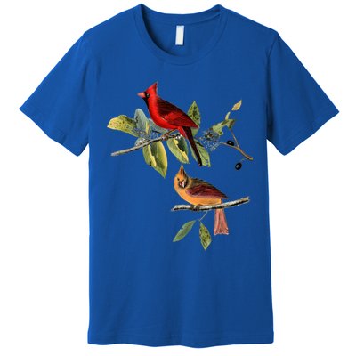 Red Cardinal Bird Male Female Gift For Cardinal Bird Lovers Gift Premium T-Shirt