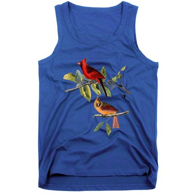 Red Cardinal Bird Male Female Gift For Cardinal Bird Lovers Gift Tank Top