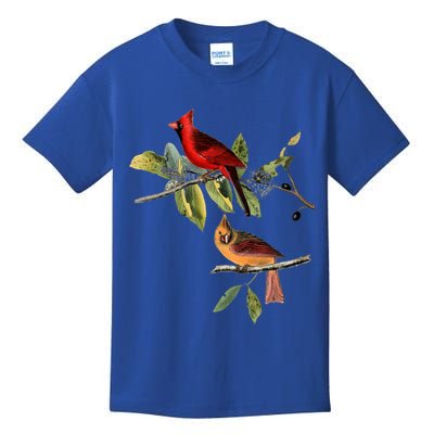 Red Cardinal Bird Male Female Gift For Cardinal Bird Lovers Gift Kids T-Shirt