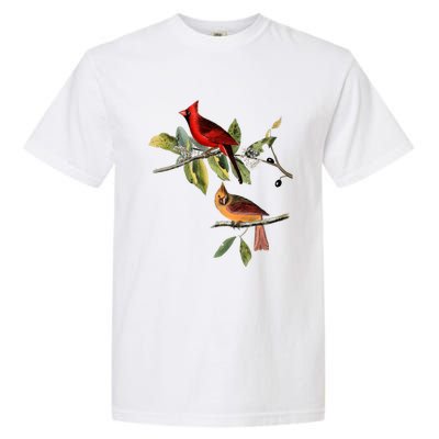 Red Cardinal Bird Male Female Gift For Cardinal Bird Lovers Gift Garment-Dyed Heavyweight T-Shirt